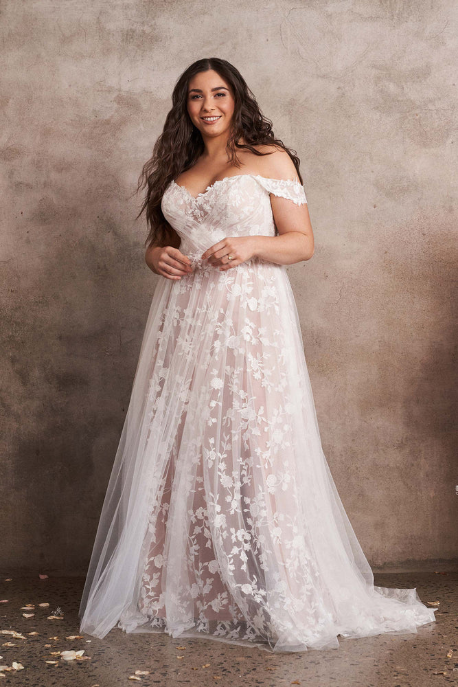 A-line wedding gown with rustic undertones by Lillian West - 66184