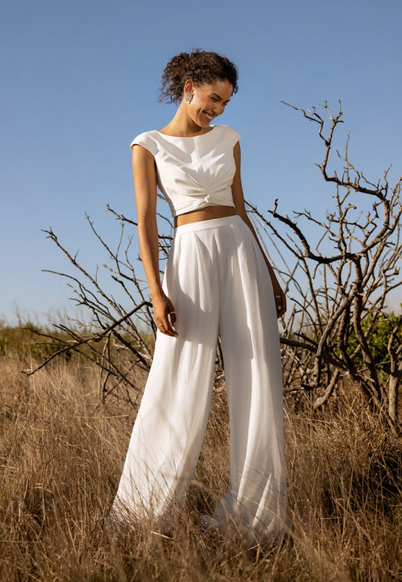 The Leigh bridal top and trousers