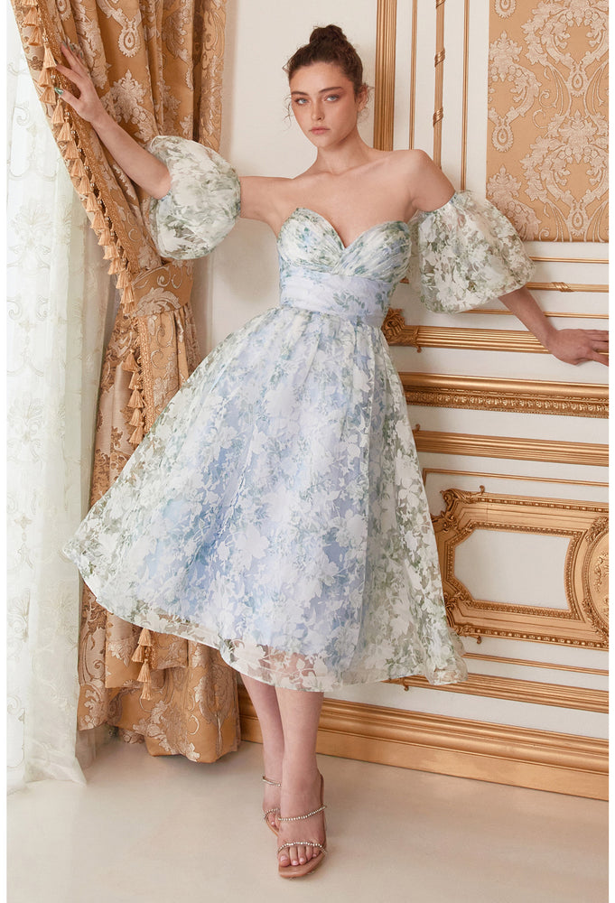 The English Rose tea length wedding dress | al-englishrose