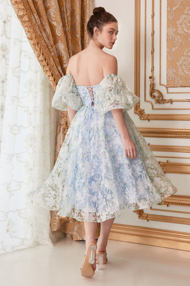 The English Rose tea length wedding gown | al-englishrose