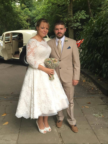 Lisa I. in her Delilah wedding gown.  September 2016
