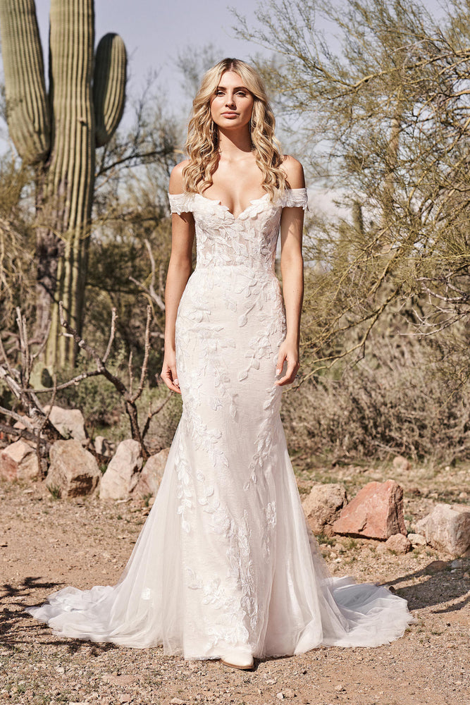 Fit and flare bridal gown by Lillian West - 66160