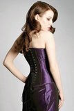 Purple overbust back laced classic corset