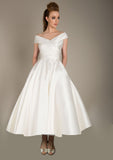 The Maude tea length wedding dress by Lo Lou