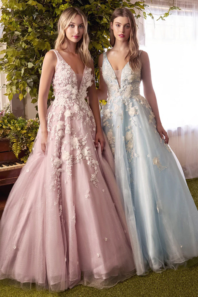 Blush Pink Wedding Dress Floral Flowers Ball Gown Off Shoulder  Lisposa