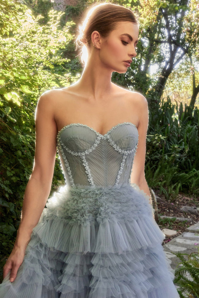 The bodice of the Isobella wedding gown | al-isobella