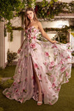 The Rosie floral, strapless wedding or special occasion gown - ar-rosie