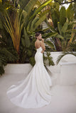 Back of the fit and flare Gianna bridal gown