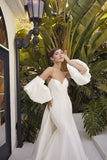 The Gianna fit and flare wedding dress by Le Blanc