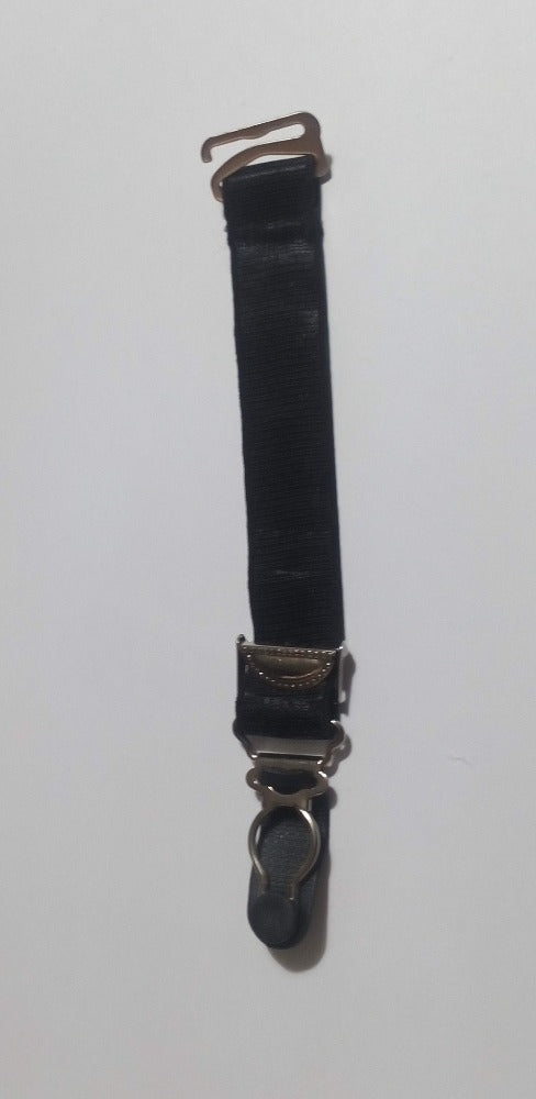 Spare suspender clips available in black or white
