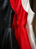 Available in red, black and ivory.