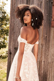 Back of A-line full length wedding dress  by Lillian West - 66184