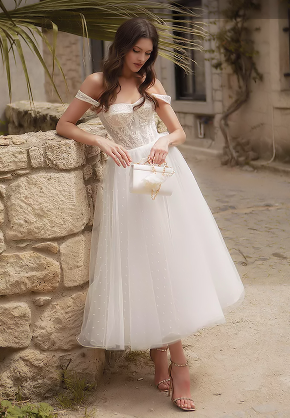 Tea Length Wedding Dresses & Gowns | Online Bridal Shop – Olivia Bottega