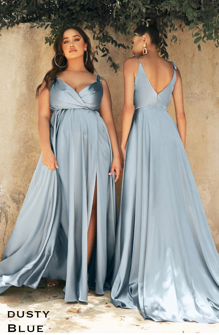 Dusty Blue Infinity Bridesmaid Dress in + 36 Colors